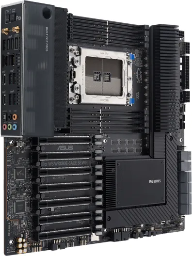 ASUS Pro WS WRX80E-SAGE SE WIFI Hovedkort - AMD WRX80 - AMD sWRX8 socket - DDR4 RAM - Extended ATX
