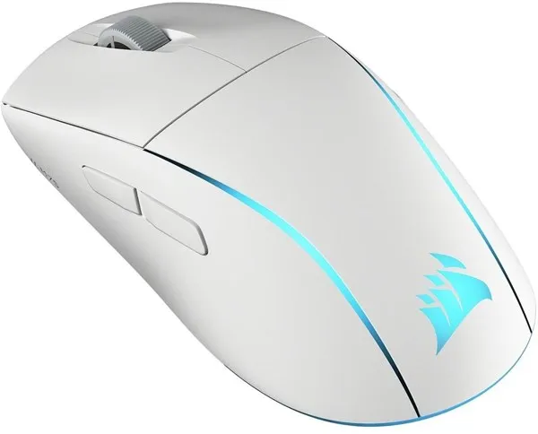 Corsair M75 Lightweight RGB - Gamingmus - Optisk - 6 knapper - Hvit med RGB-LED-lys