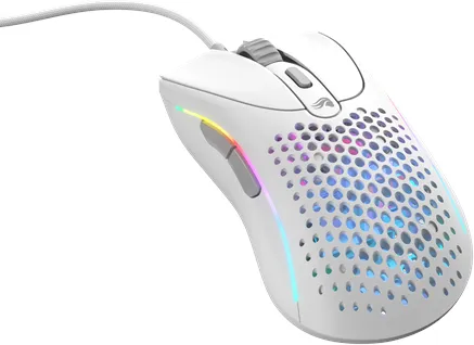 Glorious Model D 2 Wired - Matt Hvit - Gaming Mus - Optisk - 5 knapper - Hvit